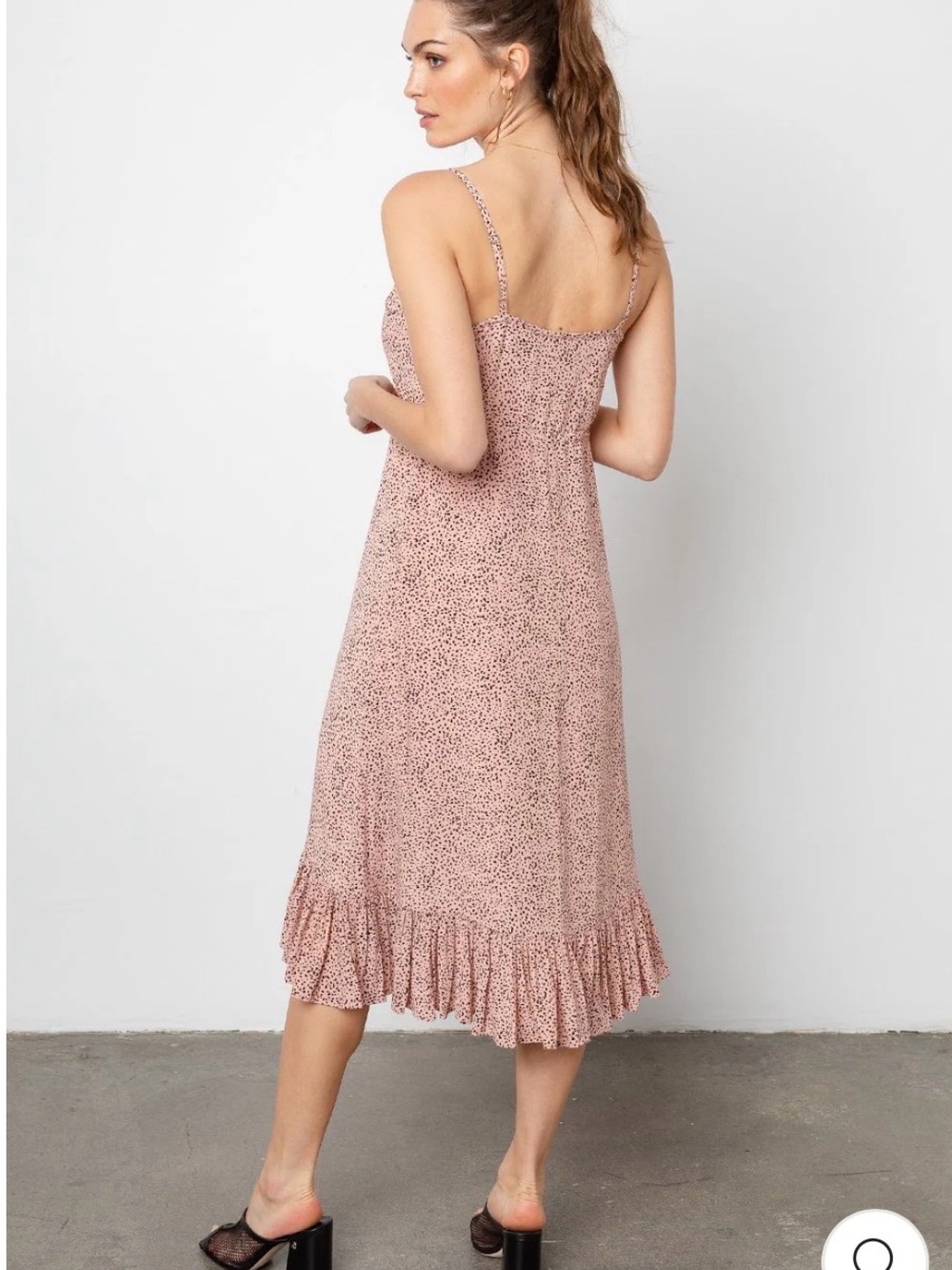 Rails Frida Midi Dress in Rose Spotted - Picture 3 of 11